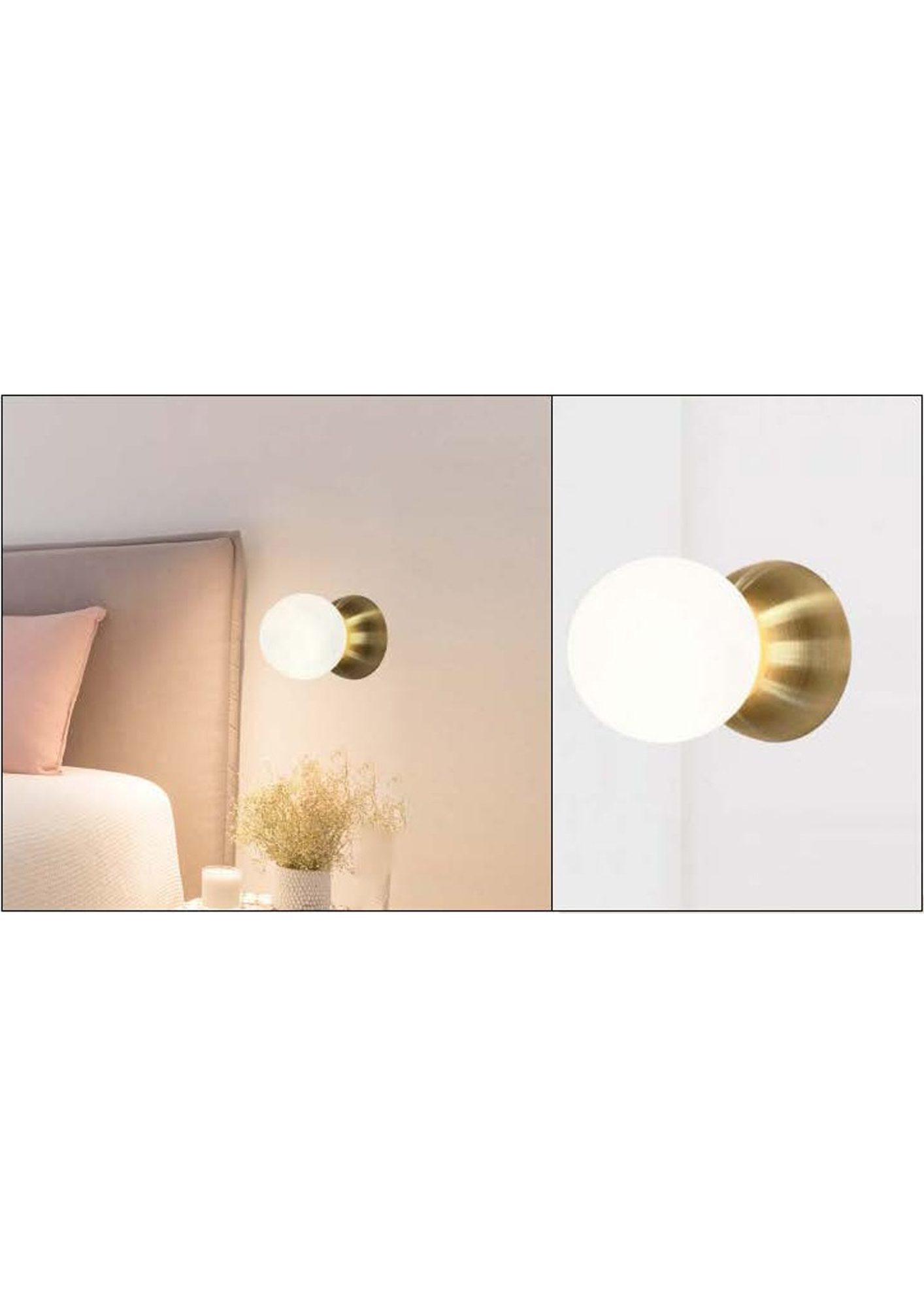 Beyond Lights - Brass Globe Sconce- GL